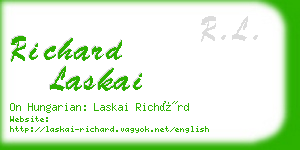 richard laskai business card